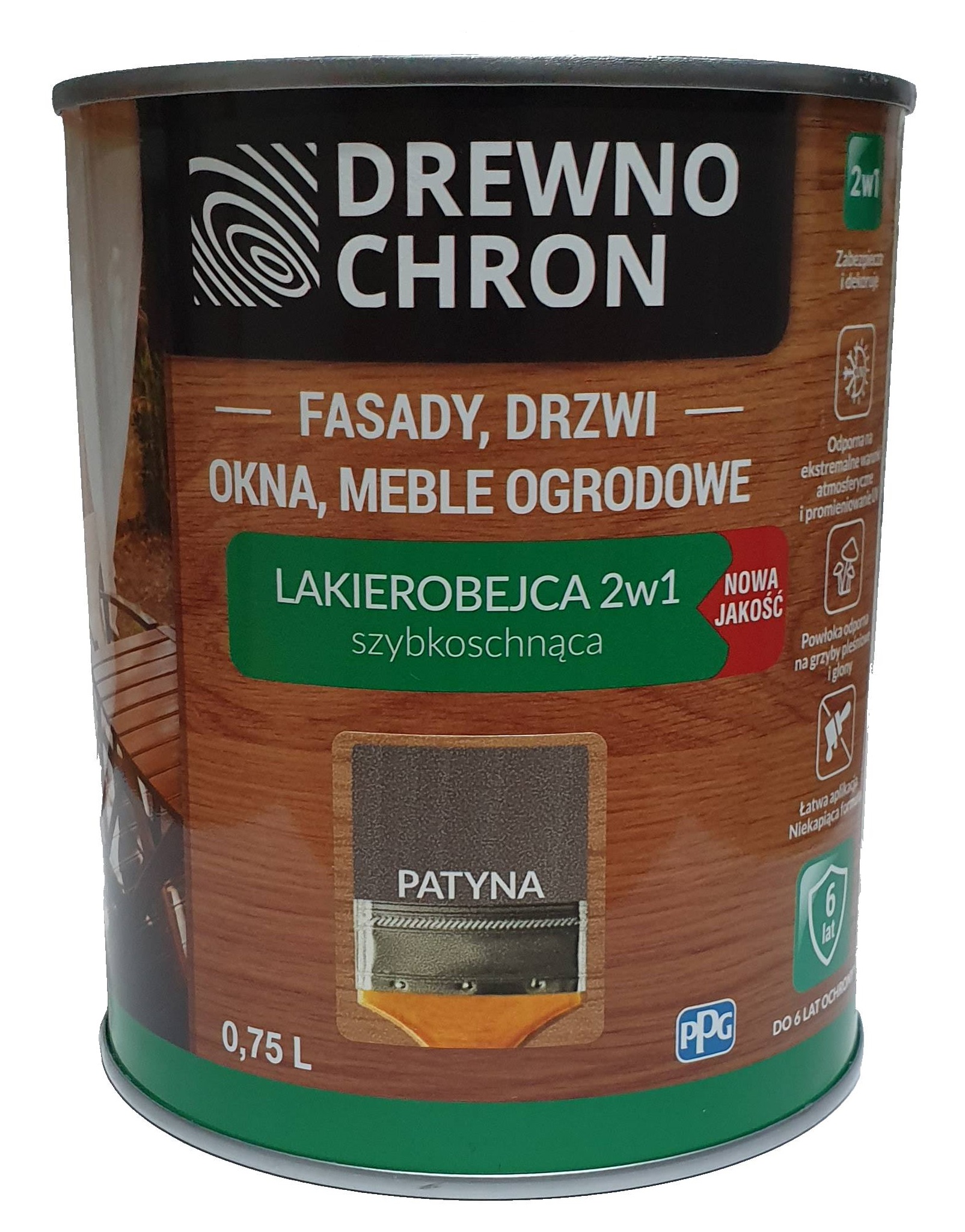 DREWNOCHRON LAKIEROBEJCA 2W1 PATYNA 0 75L Budino Pl Dla Domu I Nie